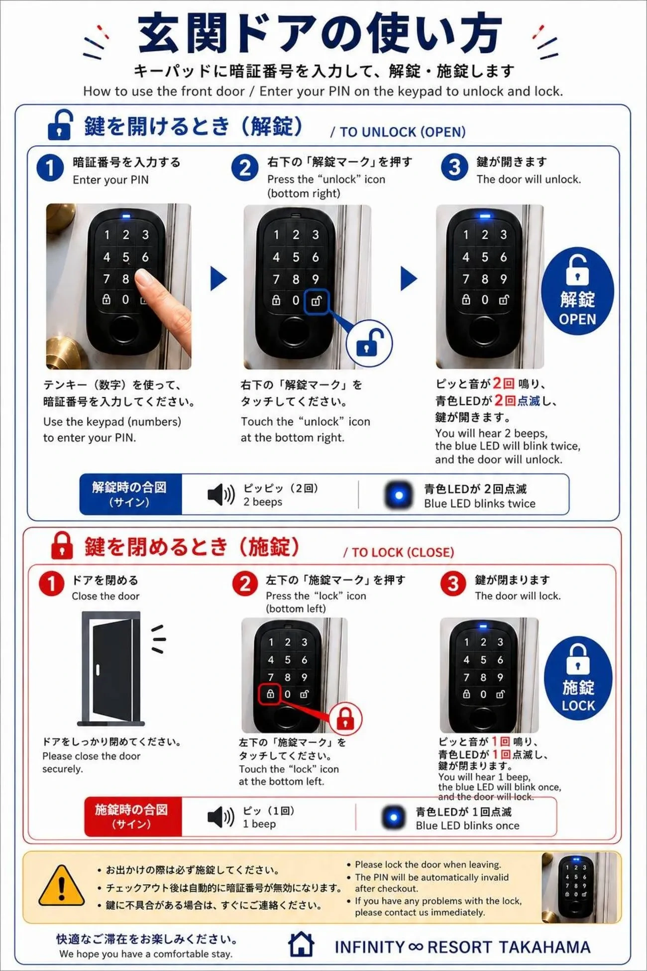 玄関ドアの使い方